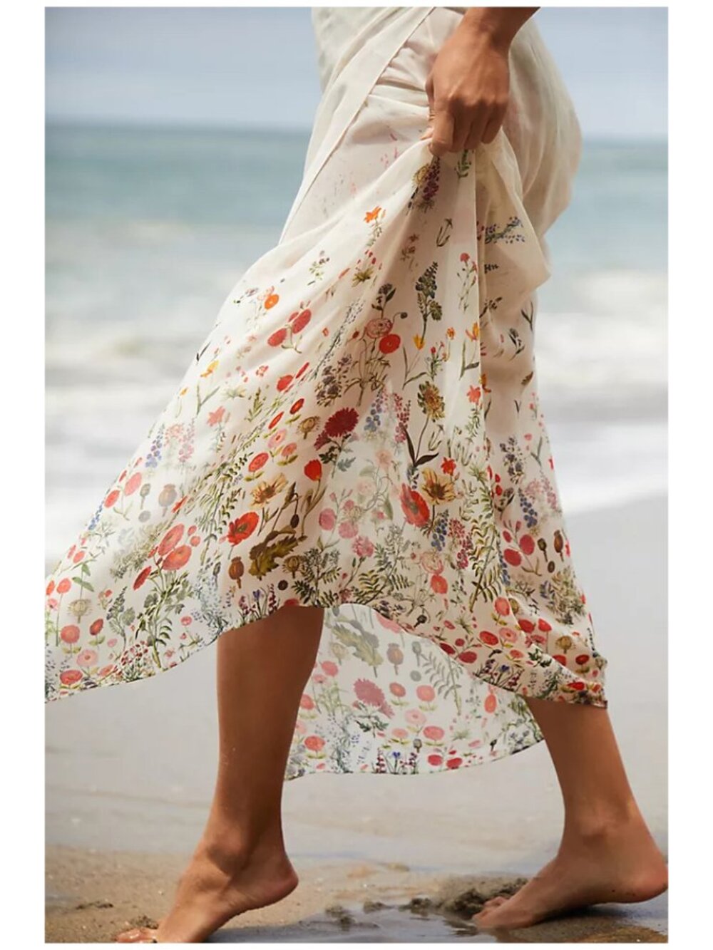 Payal Jain | Floral Cover-Up Maxi Wrap Skirt | NWT - Picture 5 of 7